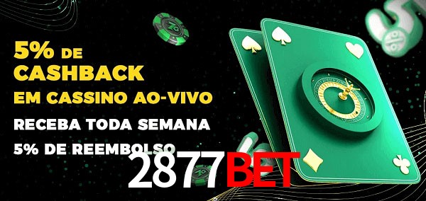 Promoções do cassino ao Vivo 2877bet